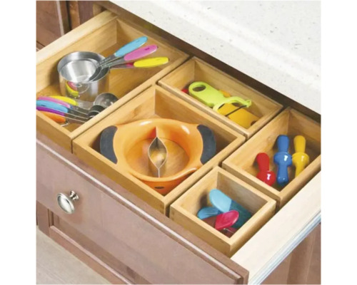 Organizator sertar Frandis din bambus, 1 compartiment, | HORNBACH