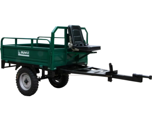 Remorcă motocultor BRONTO O5.00-12 RMB 140×100x40 cm incl. scaun cu spătar Remorcă tractor grădină cu scaun