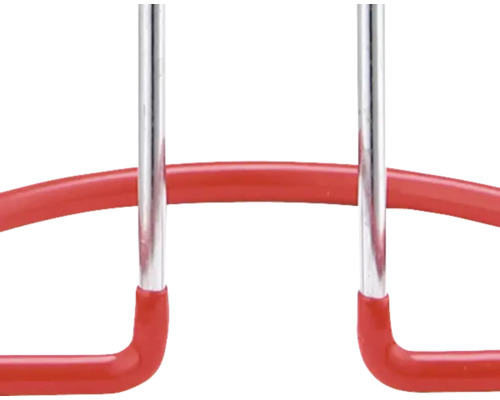 Prim-plan cu suport de prosop cu strat roșu