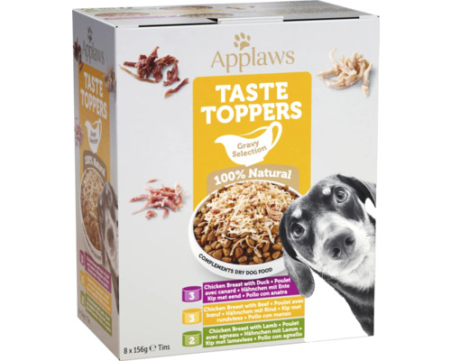 Hrană umedă pentru câini Applaws Taste Toppers Selecție pui în sos 6x85 g