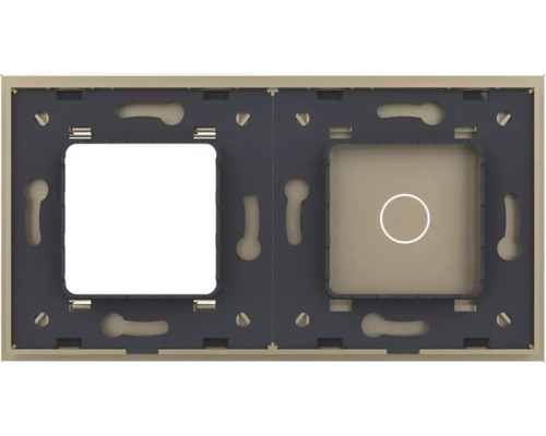 Cadru dublu pentru întrerupătoare și prize