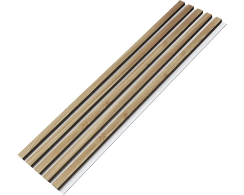 Panou riflaj decorativ Easy stejar blanche 15x255x2800 mm Panou riflaj decorativ Easy stejar blanche 15x255x2800 mm