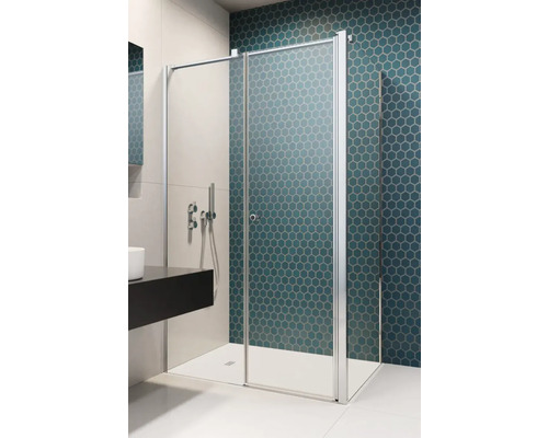 Ușă batantă pentru cabina de duș Radaway EOS II KDS, 90x195 cm, sticlă securizată transparentă, profil crom, stânga