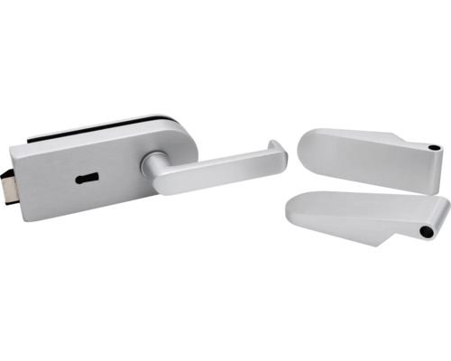 Încuietoare ușă sticlă cu set de mânere