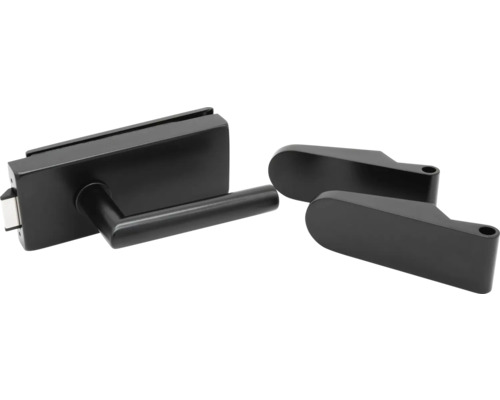 Încuietoare pentru uși de sticlă cu mâner și capac