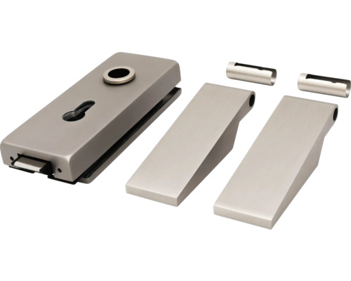 Set încuietoare ușă de sticlă cu mânere și carcasă încuietoare