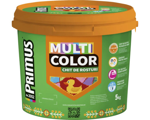 Chit pentru rosturi Primus Multicolor antibacterian B25 Caviar 5 kg