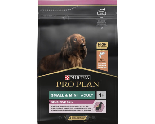Hrană uscată pentru câini PURINA Pro Plan Sensitive Skin Adult Talie Mică și Foarte Mică cu somon 3 kg