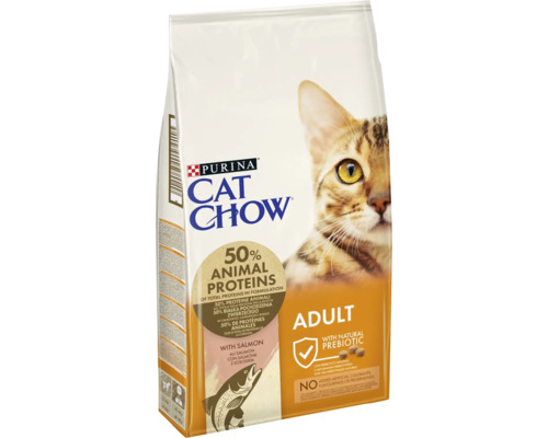 Hrană uscată pentru pisici PURINA Cat Chow Adult cu somon 15 kg