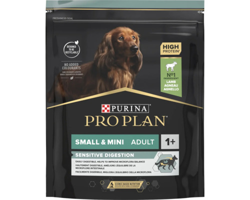 Hrană uscată pentru câini PURINA Pro Plan Sensitive Digestion Adult Talie Mică și Foarte Mică cu miel 700 g