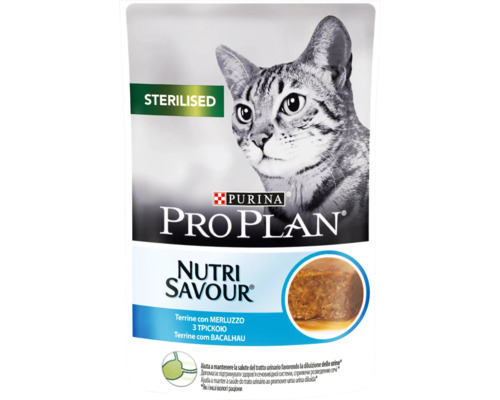 Hrană umedă pentru pisici PURINA Pro Plan Adult Sterilised terină cu cod 75 g