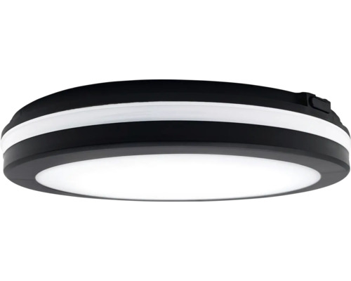 Plafonieră cu LED integrat Comet 30C 24W 2400 lumeni, pentru baie IP54, negru Plafonieră LED neagră