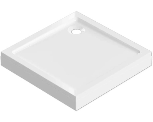 Cădiță de duș pătrată form & style Siena 90x90x14 cm acril alb lucios