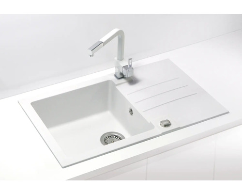 Chiuvetă cu picurător și baterie