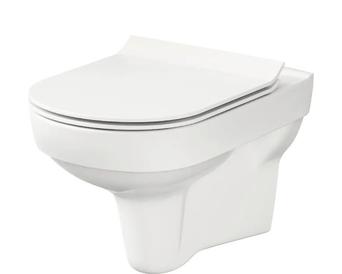 Set WC suspendat Cersanit City 794 Clean On, cu capac WC din duroplast, cădere lentă