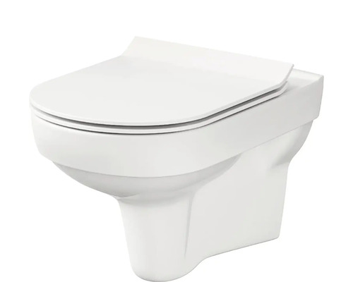 Vas WC suspendat Cersanit City 794 Clean On, incl. capac WC soft close din duroplast, alb