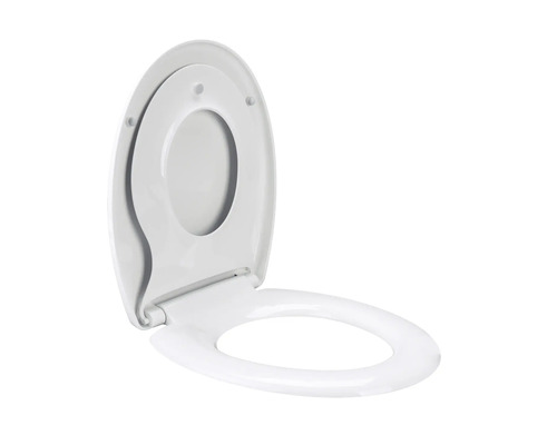 Capac WC pentru copii Family polipropilenă închidere lentă alb 43-44x38,5 cm Capac de toaletă cu scaun pentru copii, rabatat
