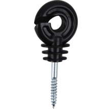 Izolator gard electric cu șurub pentru fixarea pe un stâlp de gard