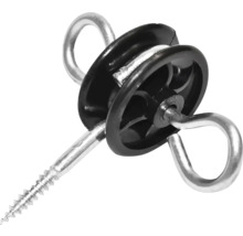 Izolator gard electric cu șurub pentru fixare pe stâlpi de lemn