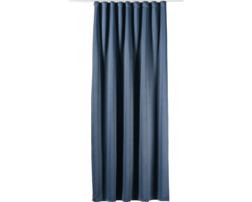 Draperie cu rejansă multifuncțională Polo gri-albastru 140x260 cm Cortină cu prindere cu inele