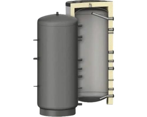 Boiler de apă caldă cu izolație termică în secțiune transversală