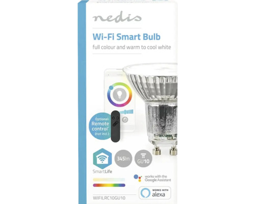 Bec inteligent Nedis WiFi cu soclu GU10