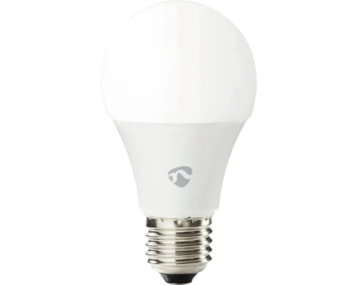 Bec LED variabil Nedis E27 9W 806 lumeni, glob mat A60, conexiune WiFi