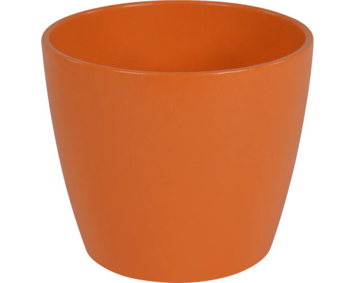 Mască ghiveci Jarah Ø 12 H 10 cm ceramică portocaliu