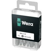 Wera 851/1 Z Phillips biți de șurubelniță, 10 bucăți, dimensiune PH 2x25