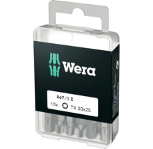 Wera 867/1 Z biți Torx TX 30 x 25 la set de 10 bucăți