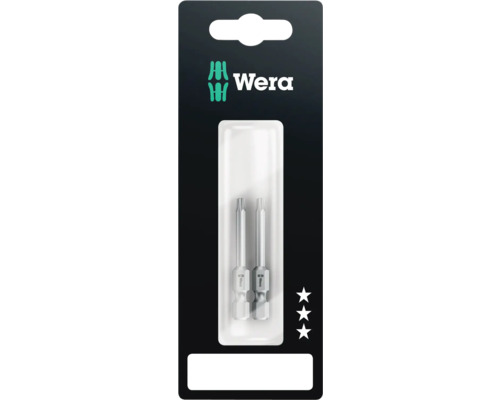 Set biți Wera TX15 x 50mm, 2 piese Logo Wera, pachet cu două biți