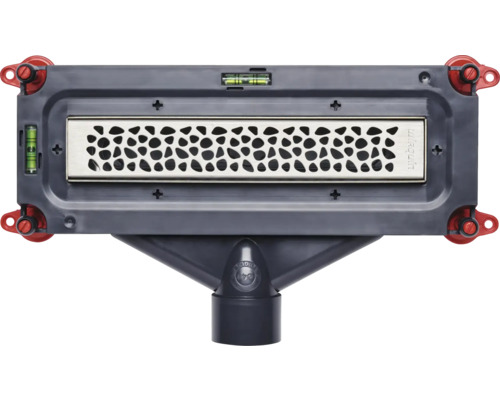 WIRQUIN rigolă de duș cu corp de scurgere și grătar din oțel inoxidabil