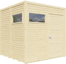 Cabină de grădină din lemn cu fereastră și ușă