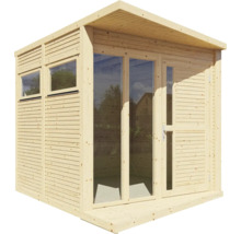 Căsuță de grădină Bertilo Concept Office cu podea 237x310 cm natur