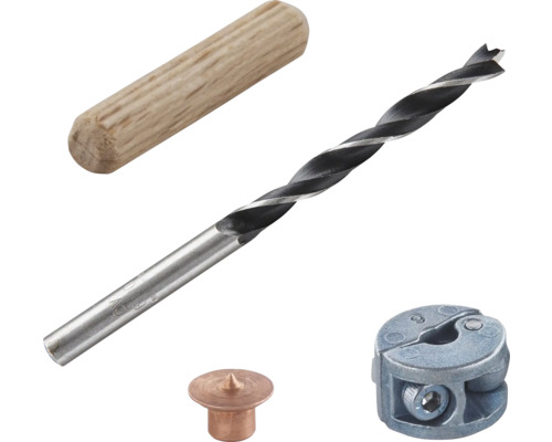 Set îmbinare lemn cu dibluri Wolfcraft Ø6 mm, 31 piese Set îmbinare lemn cu dibluri Wolfcraft Ø6 mm, 31 piese