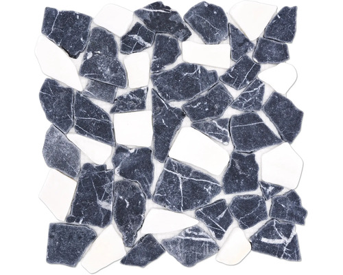 Mozaic marmură CIOT 30-1100 gri/alb 30,5x30,5 cm Placă de mozaic din marmură și piatră naturală