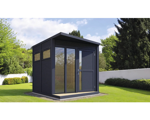 Căsuță de grădină Bertilo Concept Office cu podea 237x310 cm antracit