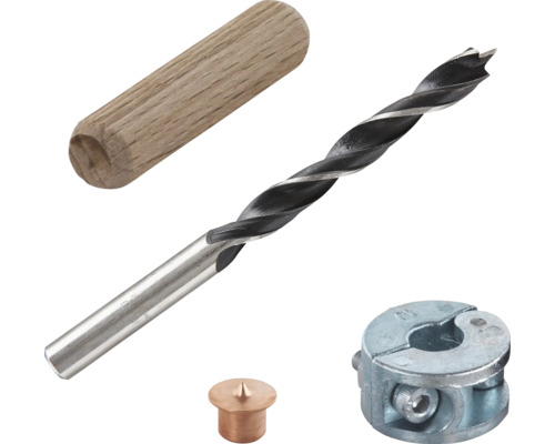 Set îmbinare lemn cu dibluri Wolfcraft Ø10 mm, 25 piese Set îmbinare lemn cu dibluri Wolfcraft Ø10 mm, 25 piese
