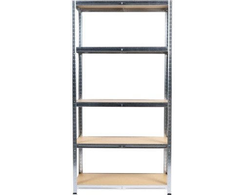 Raft metalic cu cinci rafturi pentru depozitare