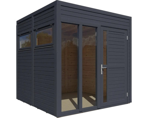 Cabină de grădină modernă cu fereastră și ușă de sticlă
