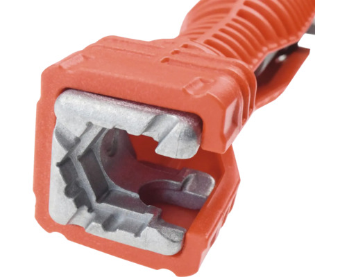 Prim-plan cu clește de dezizolat portocaliu