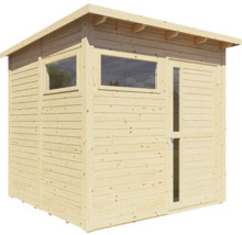 Cabină de grădină din lemn cu fereastră și ușă