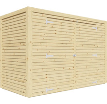Garaj biciclete/ dulap grădină Bertilo Fineline 207x103x143 cm natur