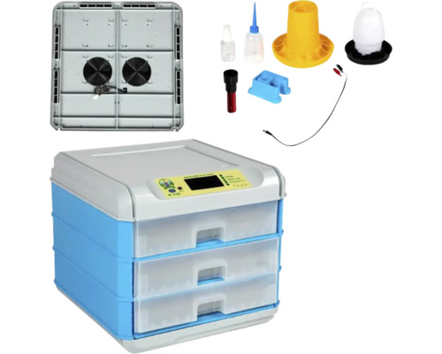 Incubator cu accesorii pentru creșterea păsărilor