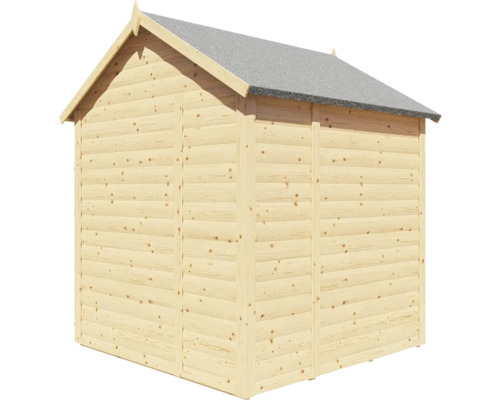Cabină de grădină din lemn cu carton bituminos
