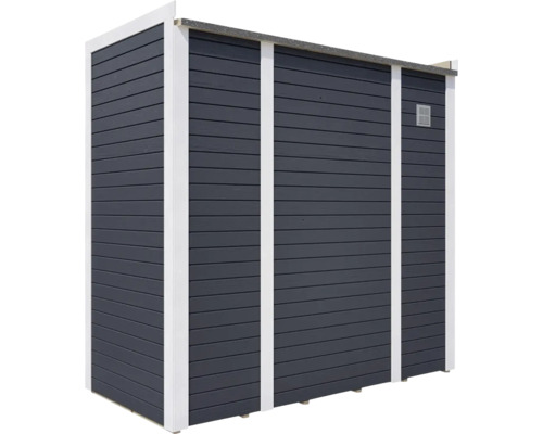 Cabină de grădină din lemn cu perete cu lamele și ventilație