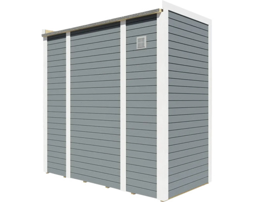 Cabana de grădină cu placaj din lemn și grilaj de ventilație