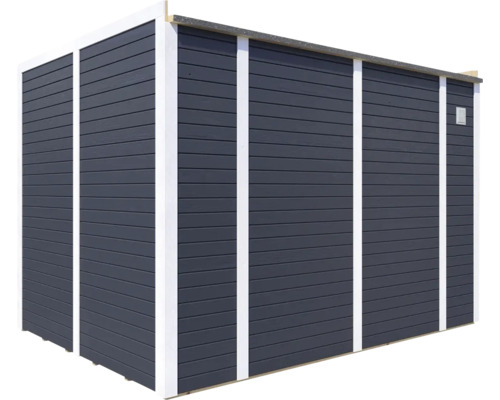 Cabină de grădină din lemn cu pereți canelați