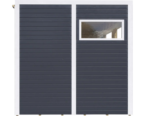 Perete al unei case de grădină cu fereastră