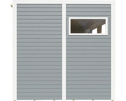 Perete al unei case de grădină cu fereastră